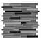 Msi Metro Gris Interlocking SAMPLE Glass Stone Mesh-Mounted Mosaic Tile ZOR-MD-0501-SAM - alternate 1